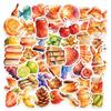 50 Watercolor Hand Account Stickers Food Animals Fruits Cute Decorative Stickers Creative Diy Stickers