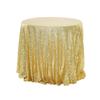 Nordic Hotel Wedding Tablecloth Round White Fabric for Banquet Decor Sparkling Cover