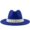 European and American Metal Leaf Women Woolen Hat Jazz Hat Autumn and Winter British Retro Top Hat Women