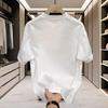 American Style Casual Cotton Letter Print Loose Short Sleeve T Shirt For Men
