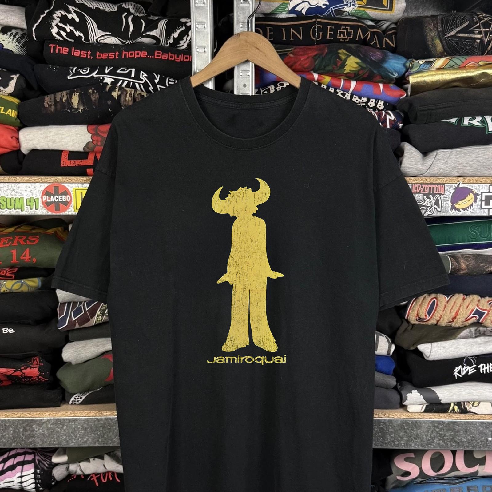 2000s Jamiroquai Buffalo Man Aged T-Shirt Black XL S