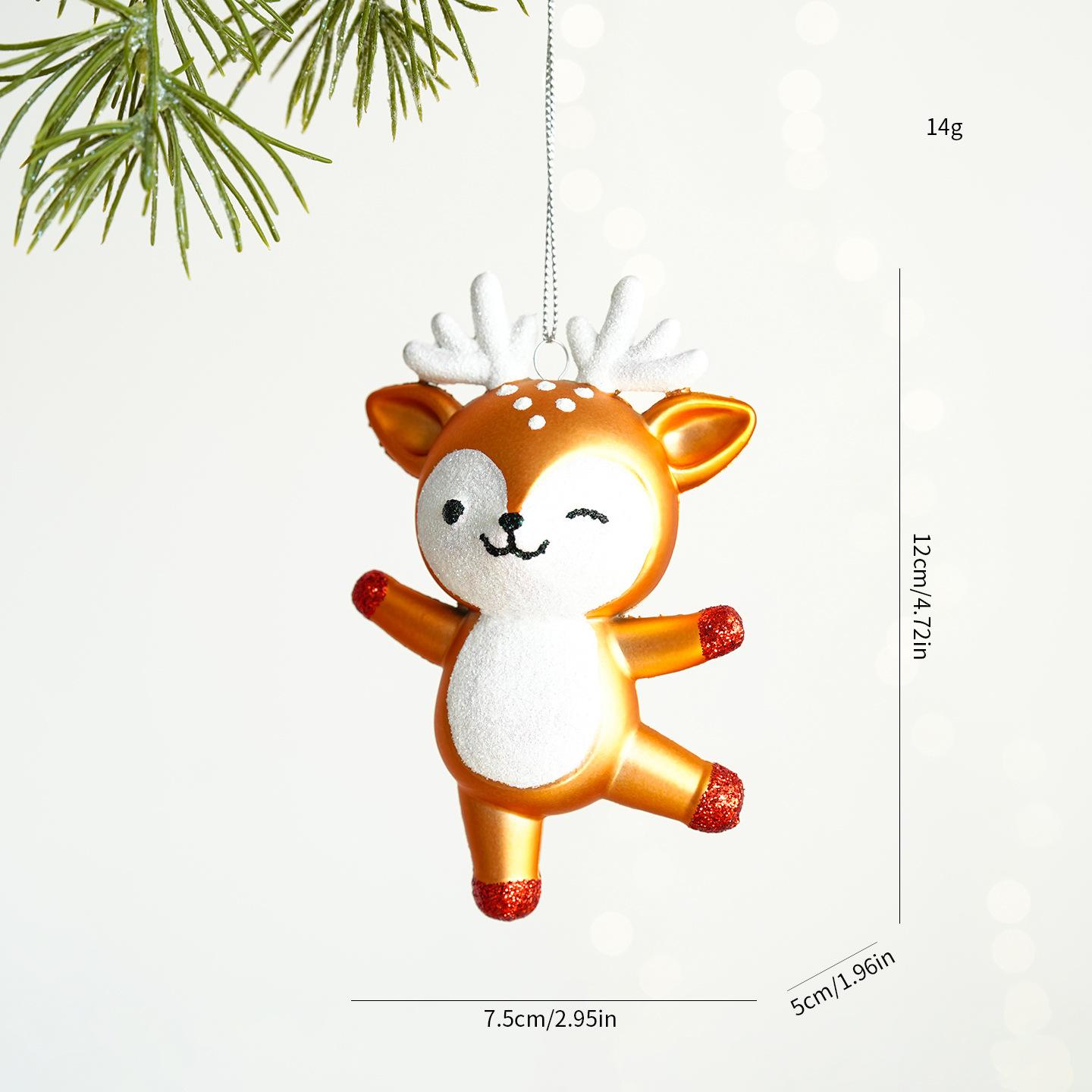 

Рождественская атмосфера Шарик в виде собаки Маленькая подвеска Рождественская елка Снежинка Дом Подвеска Маленькое украшение Аксессуар для венка