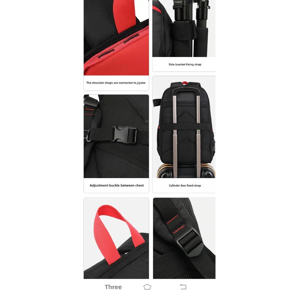 Multi-functional, Large-capacity Camera Bag, Waterproof Wear-resistant, Double-shoulder Backpack for Holding Tripods, Cameras