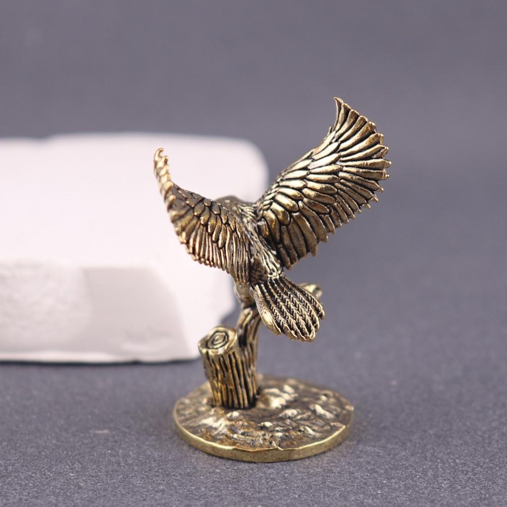 Creative Brass Branch Owl Figurine, Sculpture, Desktop Ornament, Creative And Unique Retro Ware.