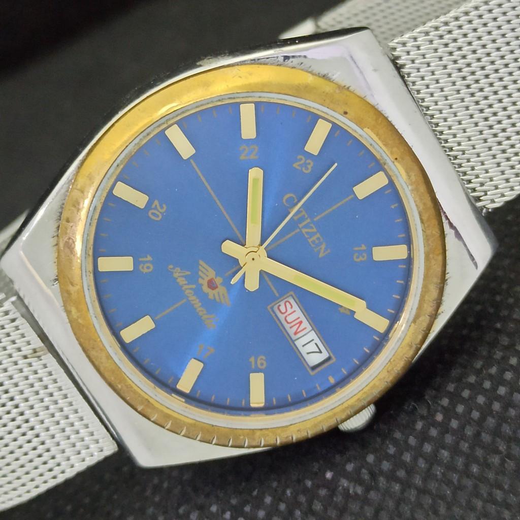 

Б/У винтажные мужские часы Citizen Automatic 8200 из Японии D/D синего цвета 562b-a298470-9 SKU562b-a298470