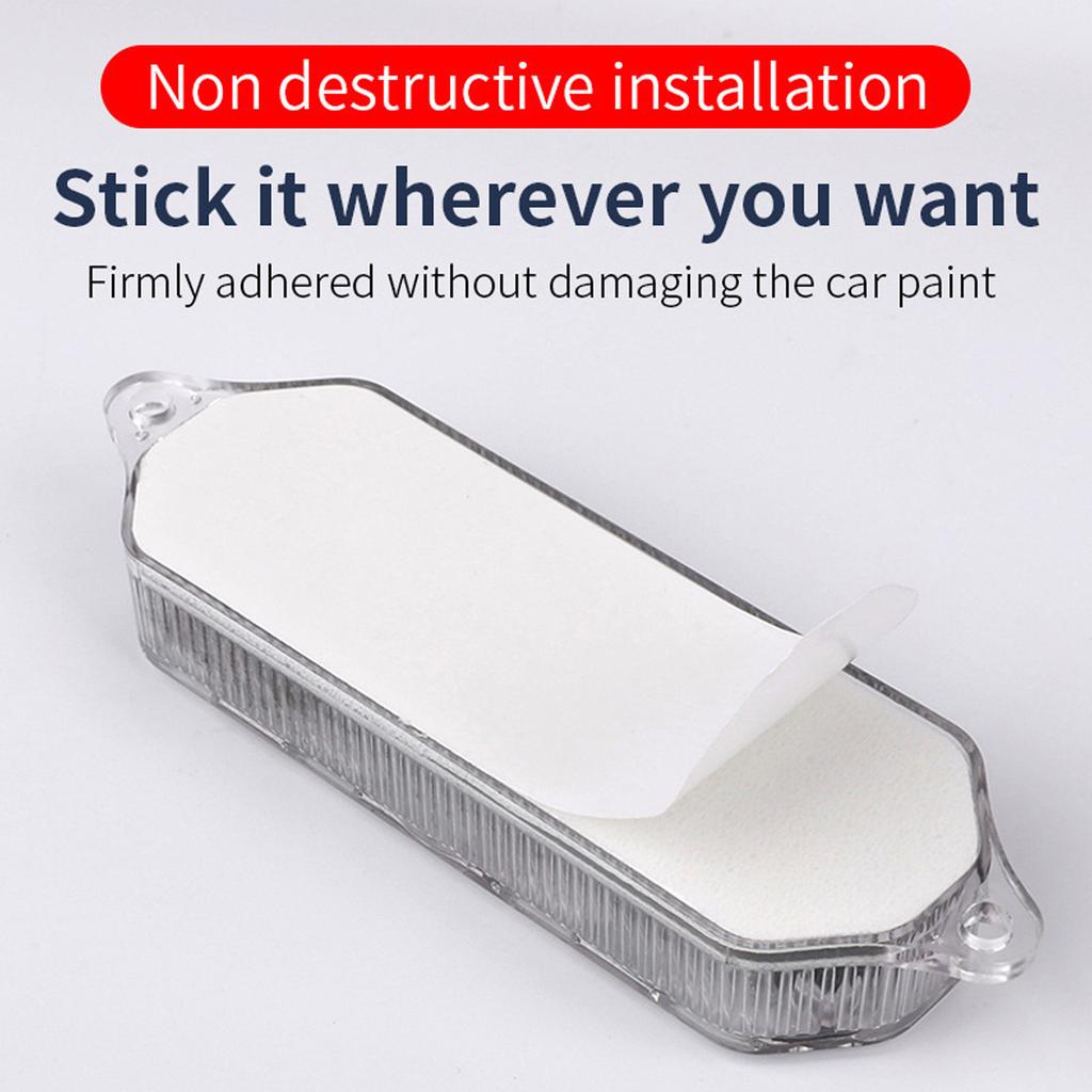 Motorcycle Rear Flashing Light Strobe Designs Waterproof Rear Light Solar Charging ABS Enhances Night Riding Safety