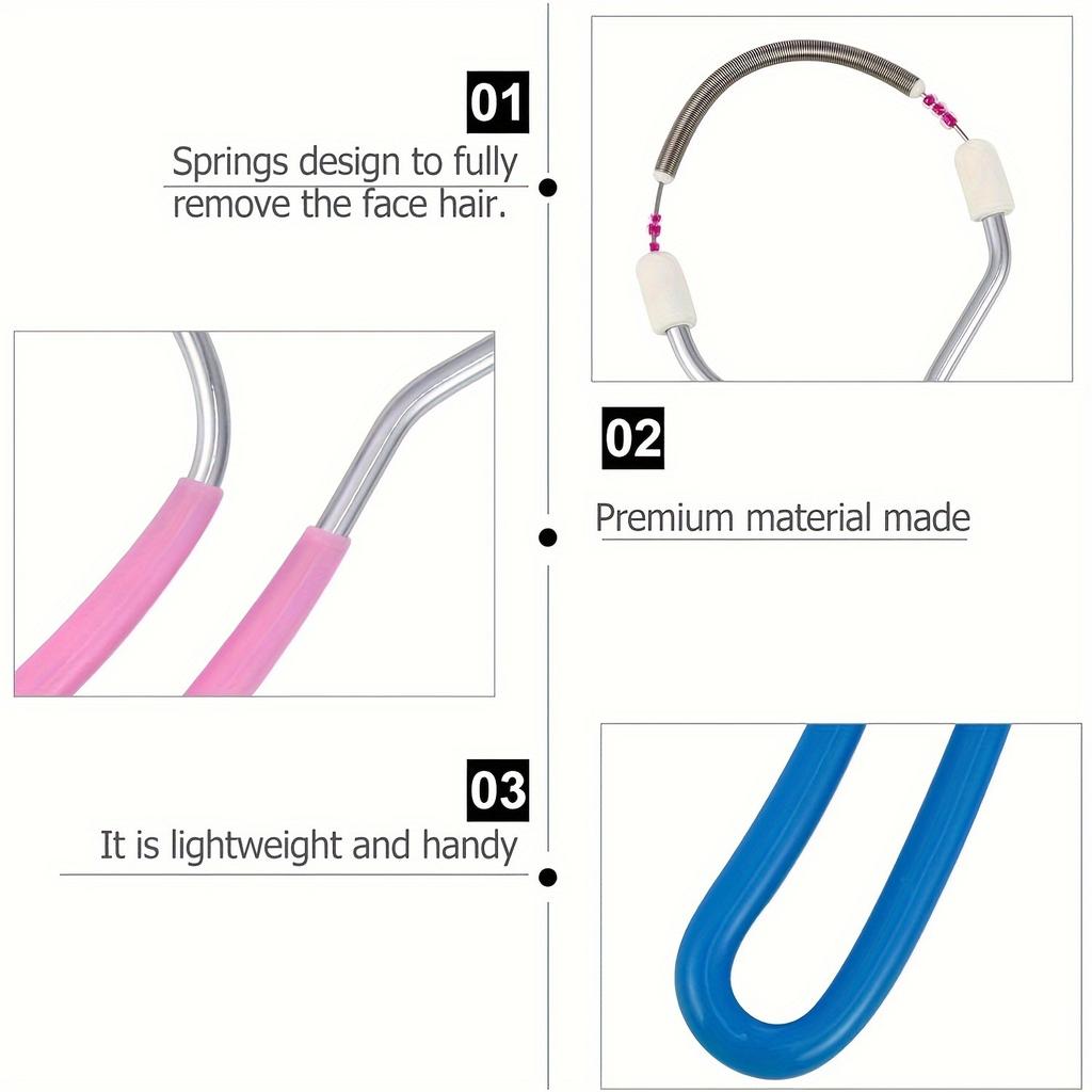 Odstraňovač chloupků na obličeji pro ženy Odstraňte nežádoucí chloupky na horním rtu, bradě, obličeji nebo krku Originální odstraňovač pružina pro nevzhledné chloupky