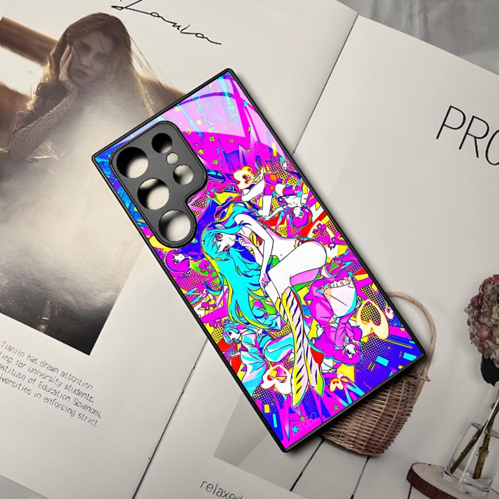 Urusei Yatsura Anime Handyhülle Für Samsung Galaxy S24 S23 S22 S20 A24 A54 S21 A34 A53 Note20 M54 Fe Ultra Plus Schwarze Glasabdeckung