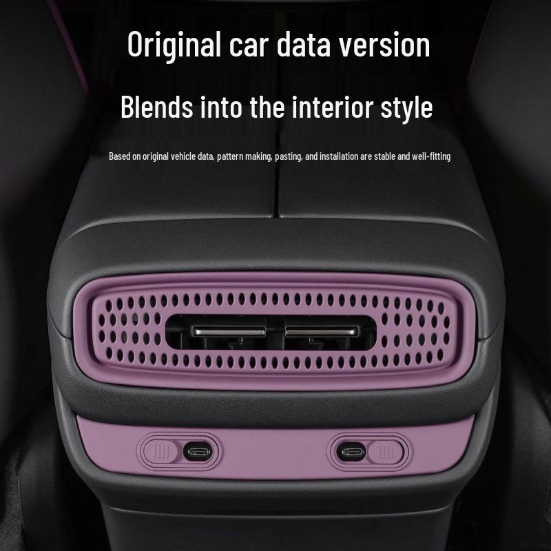 Premium Interior Parts for Xiaomi SU7: Center Console Charging Port & Rear Air Vent Covers