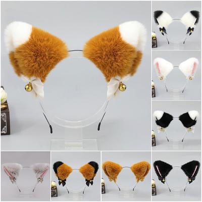 Handmade Animal Ear Headband Cute Plush Cat Ears Olita Headgear Fox Ear Accessories Cat Ear Headband