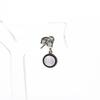 Glory_Arden [Unisex] Mother-Of-Pearl + Onyx Reversible Earrings / Ghme-176