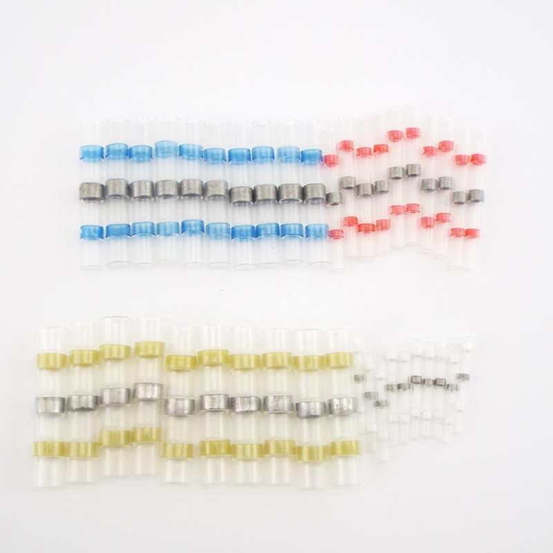Waterproof Solder Seal Heat Shrink Butt Stress-free Wire Connectors Terminals Electrical Copper with Soldering Sleeve