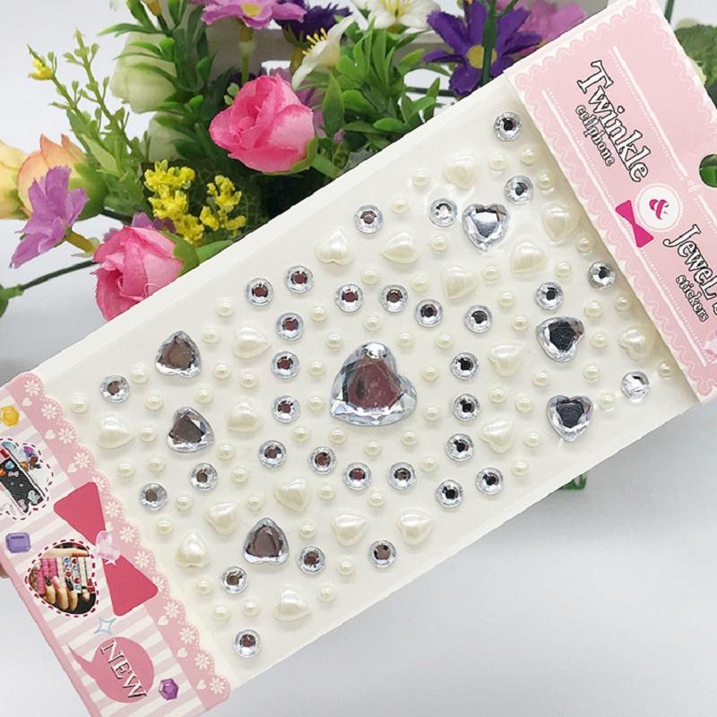 New Stickers On The Face Rhinestone Makeup Bright Face Art Sticker Children's Temporary Tattoo Rhinestone for Strasse Makeup