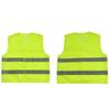 2/3pcs Reflective Vest Green/Orange High Visibility Clothing with Reflective Stripe For Outdoor Running Cycling Safety Traffic