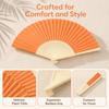 5PCS Paper Portable Travel Hand Fan Colorful Performance Decorative Hand Fan  Summer Outdoor Cooling
