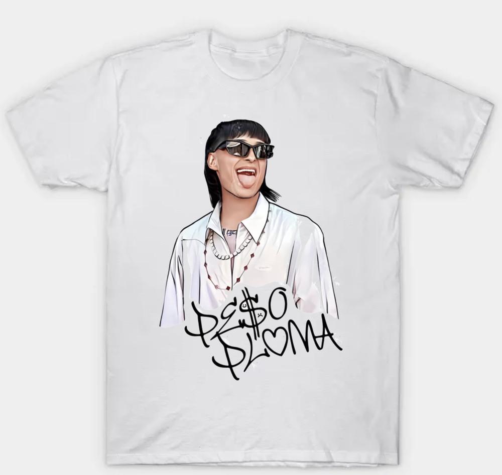 Peso Pluma Short Sleeve  Corridos Mens Unisex S-3XL White Unisex T-Shirt S