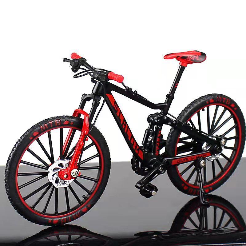 Legierung Mountainbike Modell Simulation Downhill Racing Mini Metall Spielzeug Fahrrad Mit Pedalverbindung Hinterrad Dekoration Sammlerstück