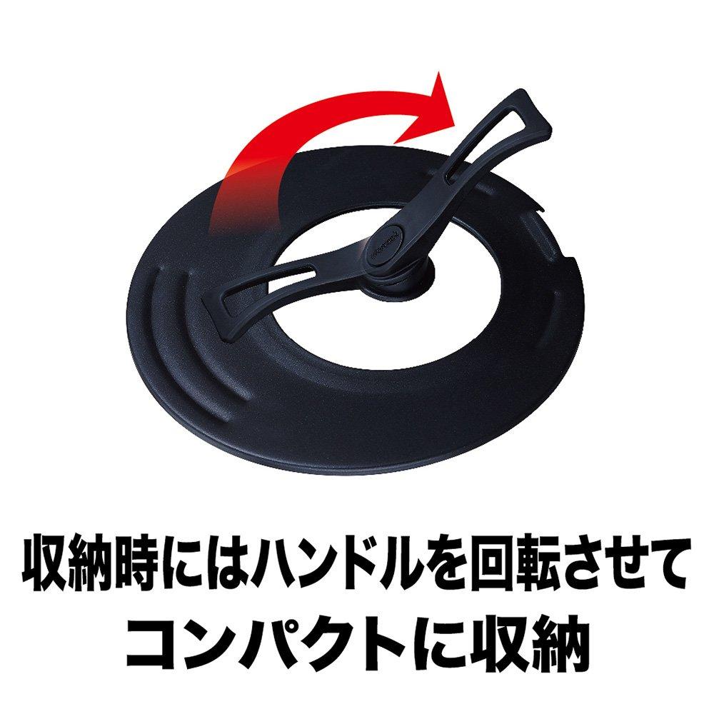 Evercook Lid, 20-26cm, with Standing Rotating Handle, Dual-Purpose Cover, Doshisha