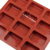 12-Cavity Square Shape Cake Mold Mini Fancy Brownie Cake Pan Silicone Mold Baking Mould Cookie Muffin Tray