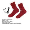 1 Paar USB Beheizte Fleece Socken Herren Damen Winter Elektrische Gestrickte Haus Thermosocken Hausschuhe Heizkissen Fußwärmer mit Rutschfesten Grippern