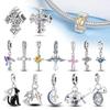 Coppercharms Religion Heart Lucky Eye Cross Beads Fit Originalbracelet For Women Fine Jewelry Gift Making