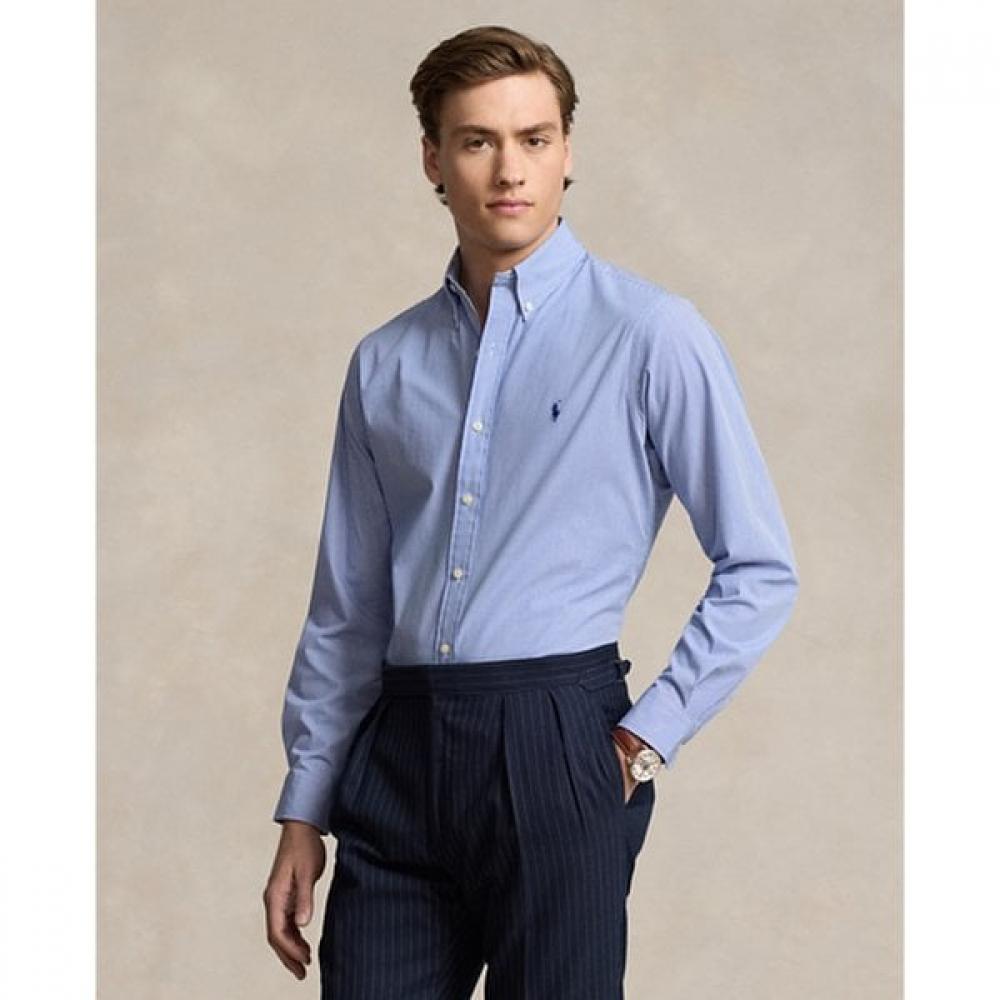 

Polo Ralph Lauren Mens Classic Fit Striped Stretch Poplin Shirt Mnpowov16823580400 XS