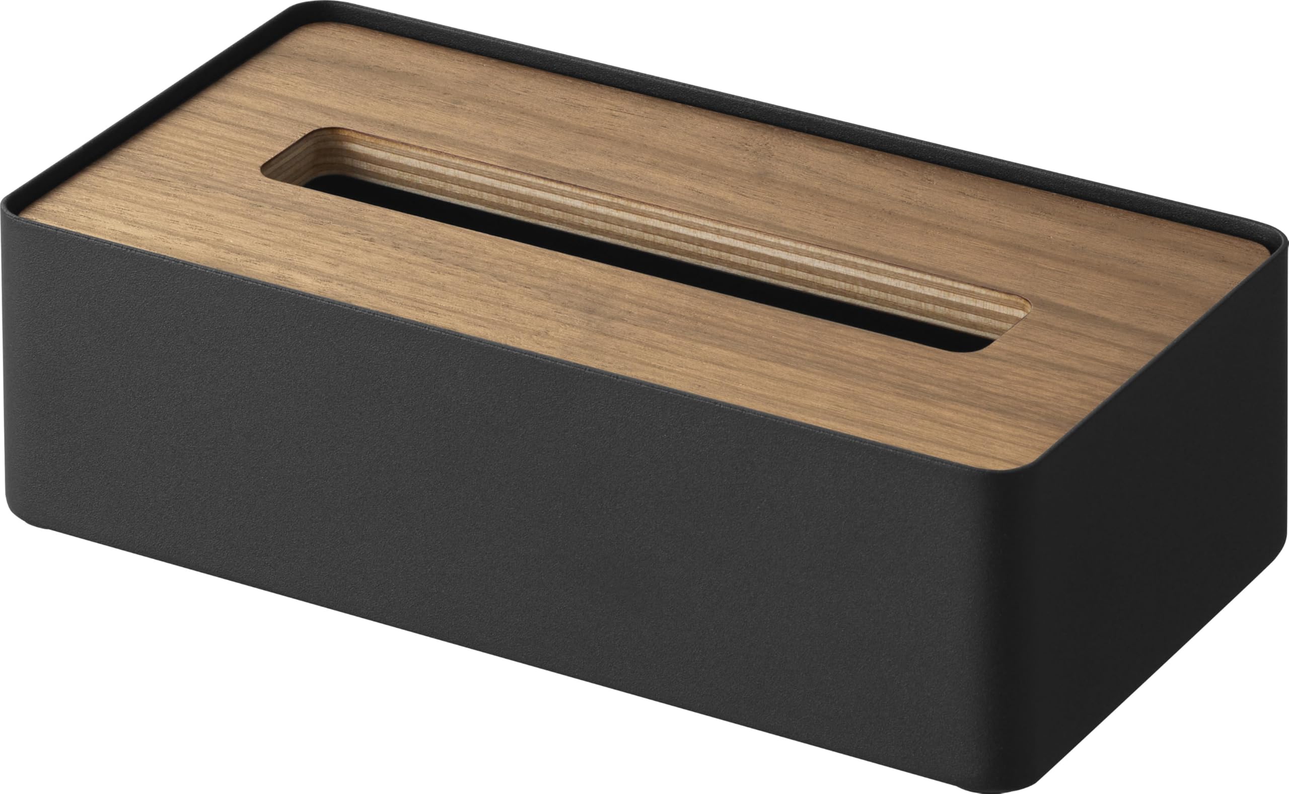 

Yamazaki Compact Tissue Case with W21 x D11 x RIN for Soft Pack Desktop 10604 Lid, Brown, H6.1cm, Series, Tissues, Type,