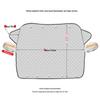 Magnetic Car Windshield Snow & Sun Cover: Dustproof, Heat-Insulating Half Sunshade