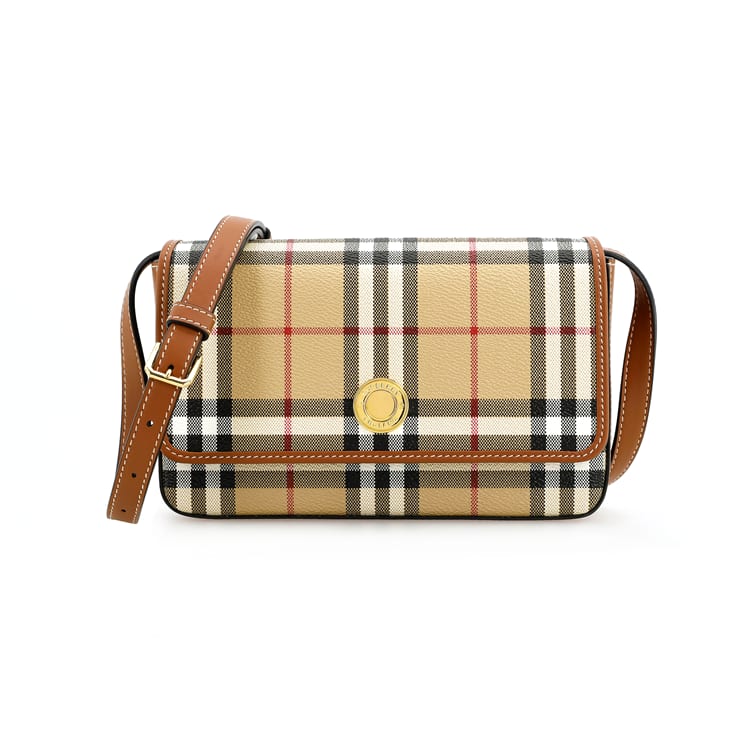Burberry Leather Handheld Shoulder Bag, Crossbody Bag Regular Women's Beige 80704211