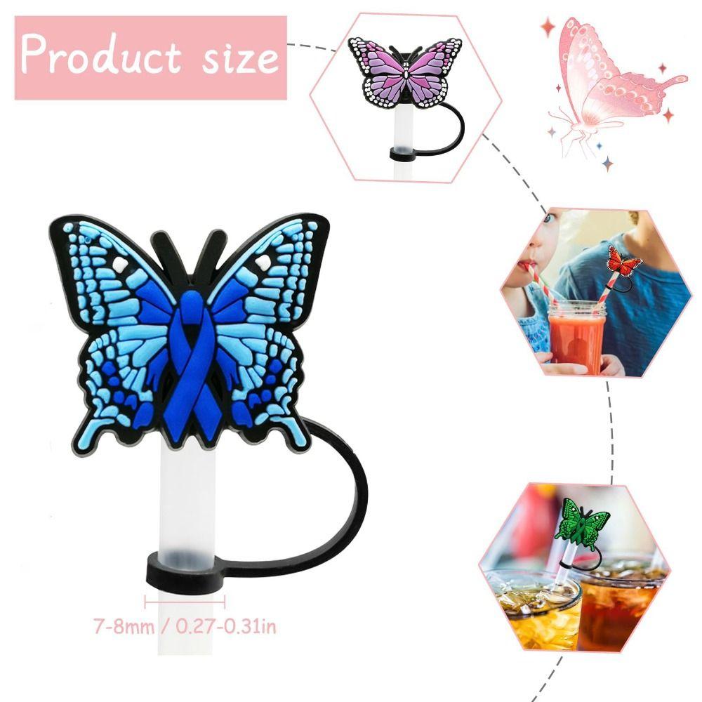Splash Proof Straw Plug Silicone Drinking Dustproof Cap Creative Straw Topper  Cup Accessories