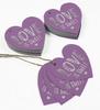 Inkdotpot 100 Pack Real Silver Foil Paper Tag Love Is Sweet Wedding Favor Hang
