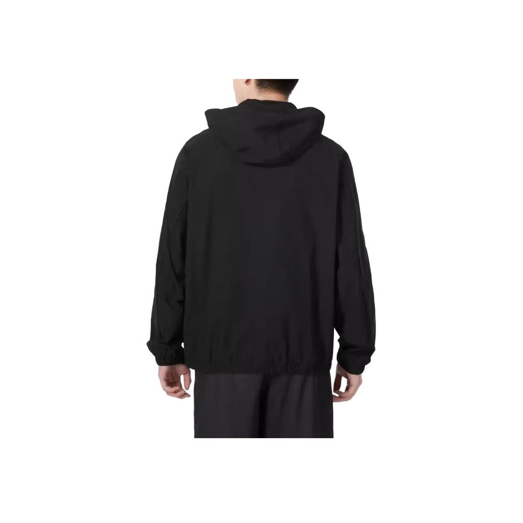 Under Armour Solid Color Windbreaker Zip-Up Hoodie Jacket Unisex jackets Black 24500401-001