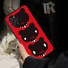 G-Gloomy-Bear-Cute Phone Case for iPhone 16 Pro Max 15 17 Plus 14 13 12 Mini 11 Black Cover