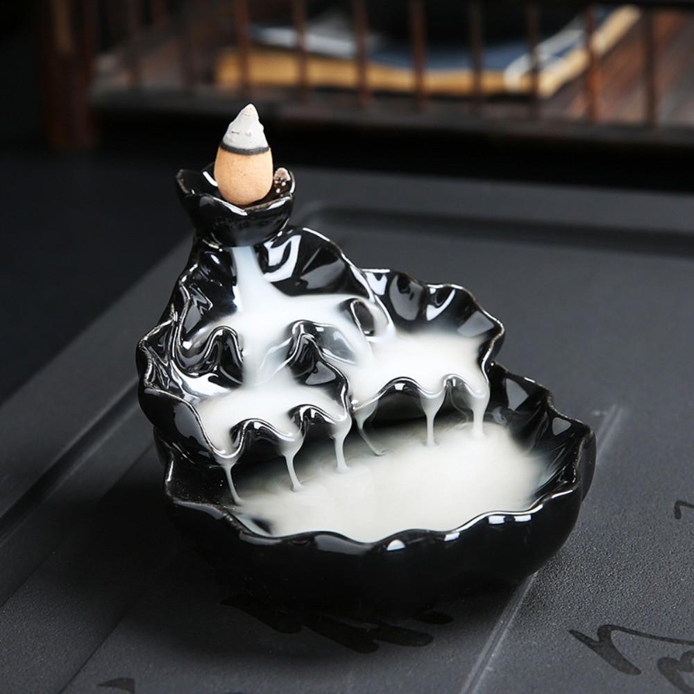 Mini Backflow Incense Burner Alpine Flowing Water Incense Burner Ornament  Meditation