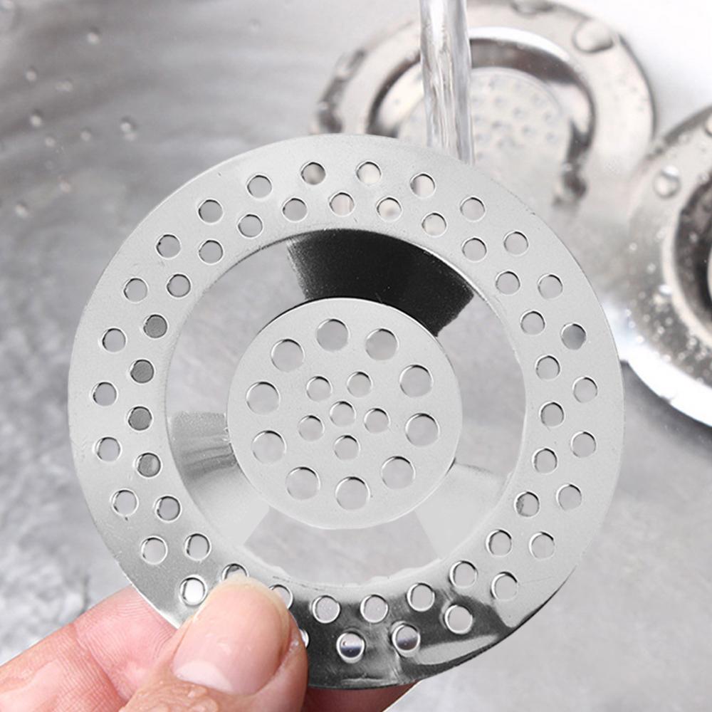 1~10PCS 7.5cm Bathtub Hair Catcher Stopper Stainless Steel Shower Drain Hole Filter Trap Kitchen Metal Sink Strainer Floor Drain