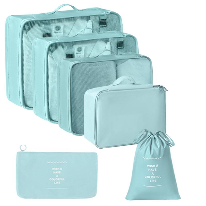 Travel Storage Organizer Set Portable Luggage Clothes Packing Cubes Large Capacity Travel Bag Suitcase Clothing Organizer Pouch