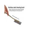 Stainless Steel Cage Cleaning Brush for Parakeets and Long Tail Parrots Featuring Fork and Spatula for Thorough Cage Maintenance