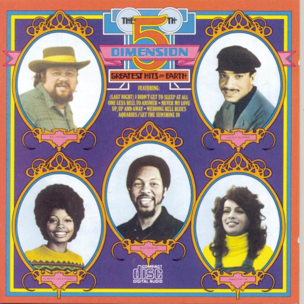 CD FIFTH DIMENSION - Greatest Hits On Earth ARCD8335 Arista 1987 US Rock Used