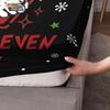 3pcs Merry Christmas 67 Element Black Printed Coreless Bed Sheet Set Multi Size Soft Bed Cover Bedroom Bedding Decoration