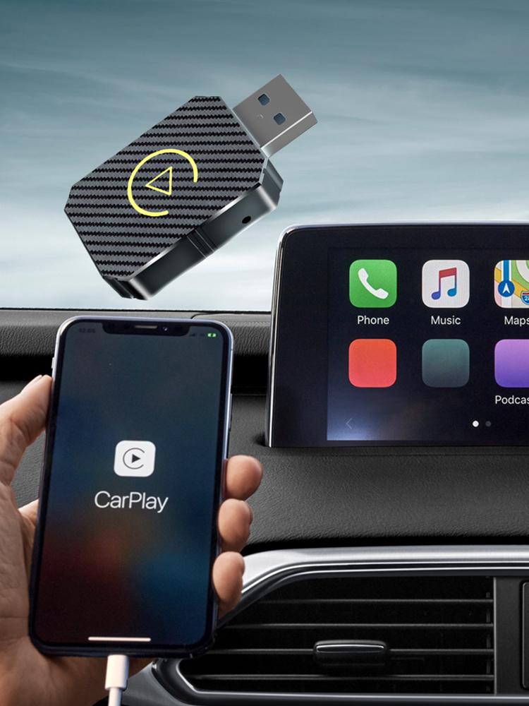 Wireless Carplay Android Auto Adapter Plug&Play USB Car Dongle BT Smart AI Box for OEM Wired CarPlay/Andriod Auto Cars