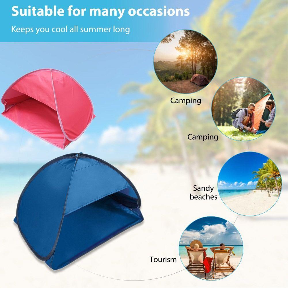 

Портативная пляжная автоматическая быстро открывающаяся палатка с УФ-защитой для ленивых, солнцезащитная палатка для головы, палатка для ноутбука
