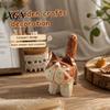 Unique Handcrafted Cat Decor Tabby Wood Figurine with Painting, Hand Carved Basswood Decorative Car Accessories Statue, Animal Art Ornament