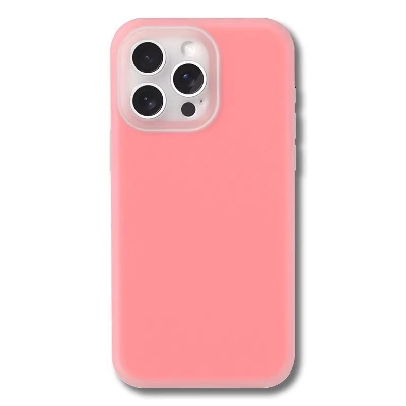 Liquid Silicone Phone Case IPhone 16 Pro Max 15 13 Shockproof Soft TPU Cover With Precise Cutout Minimalist Style