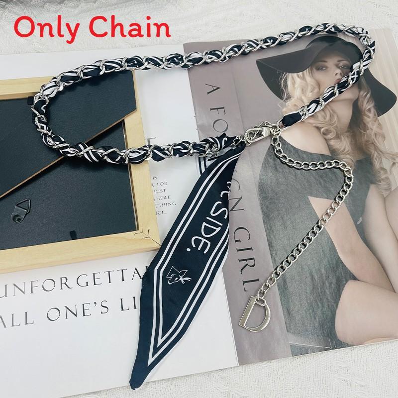 Small Fragrance Style Metal Waist Chain With Hook Closure For Casual Wear