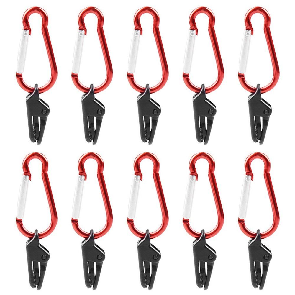 20 Pcs Heavy Duty Tarp Clamps With Carabiner Tent Snaps Durable Awning Clips Farming Garden