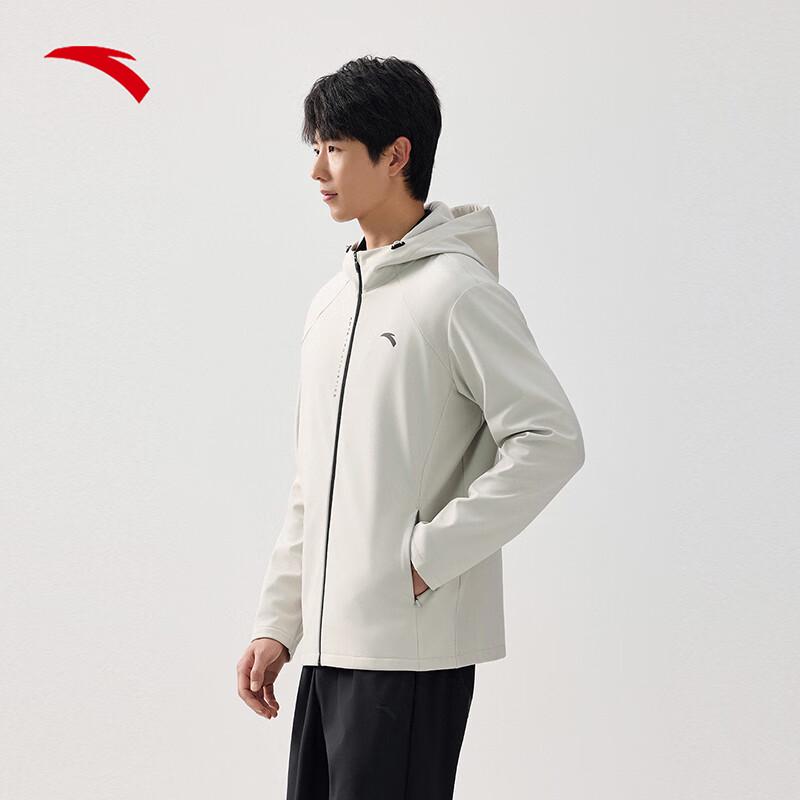 Anta Men's Executive Fleece-Lined Hooded Jacket