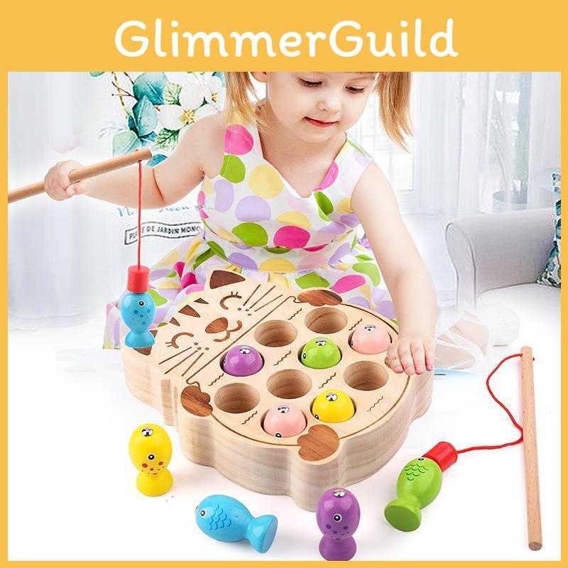 Magnetic Wooden Baby Toy Children Educational Puzzle Skill Gift Development