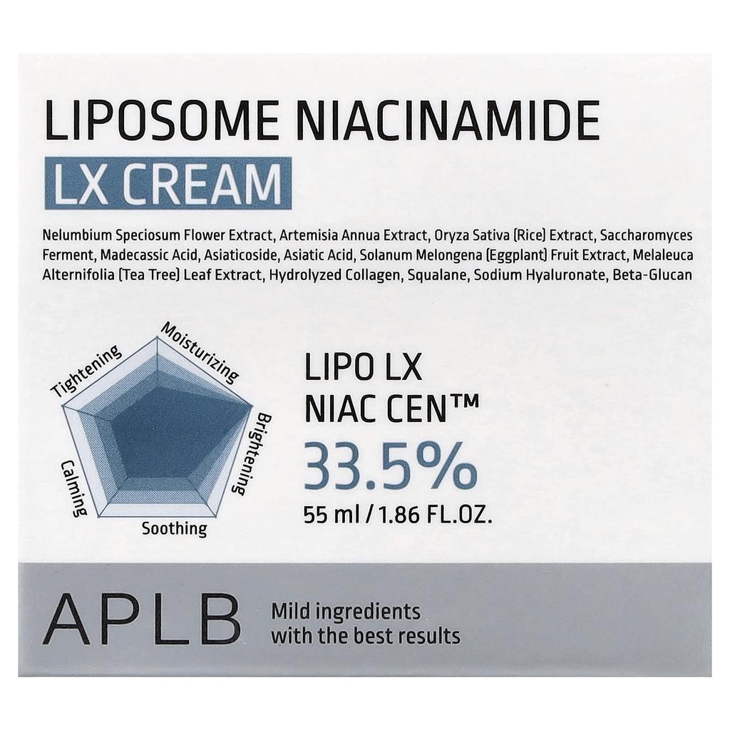 APLB, Liposomal Niacinamide LX Cream, 55ml (1.86 fl oz)