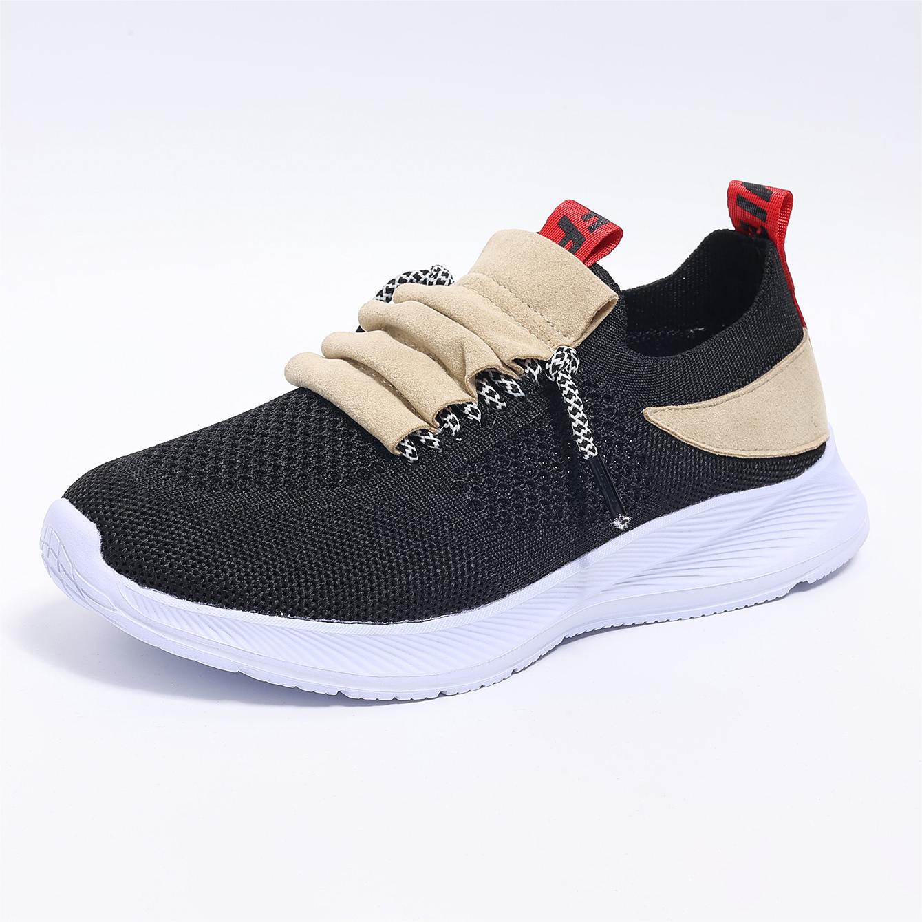 

Сетчатые дышащие повседневные одинарные туфли женские большого размера, подходящие по цвету, модные спортивные туфли для ног 43 чёрный