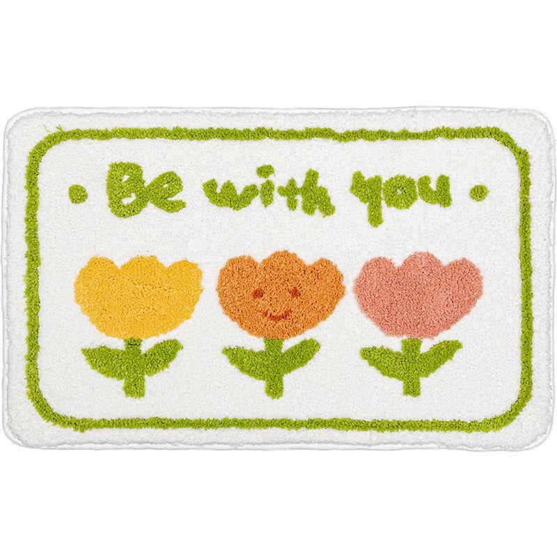 Cartoon Floor Mat Toilet Toilet Absorbent Kitchen Bathroom Non-slip Mat Door Entry Floor Mat Bedroom Carpet Floor Mat